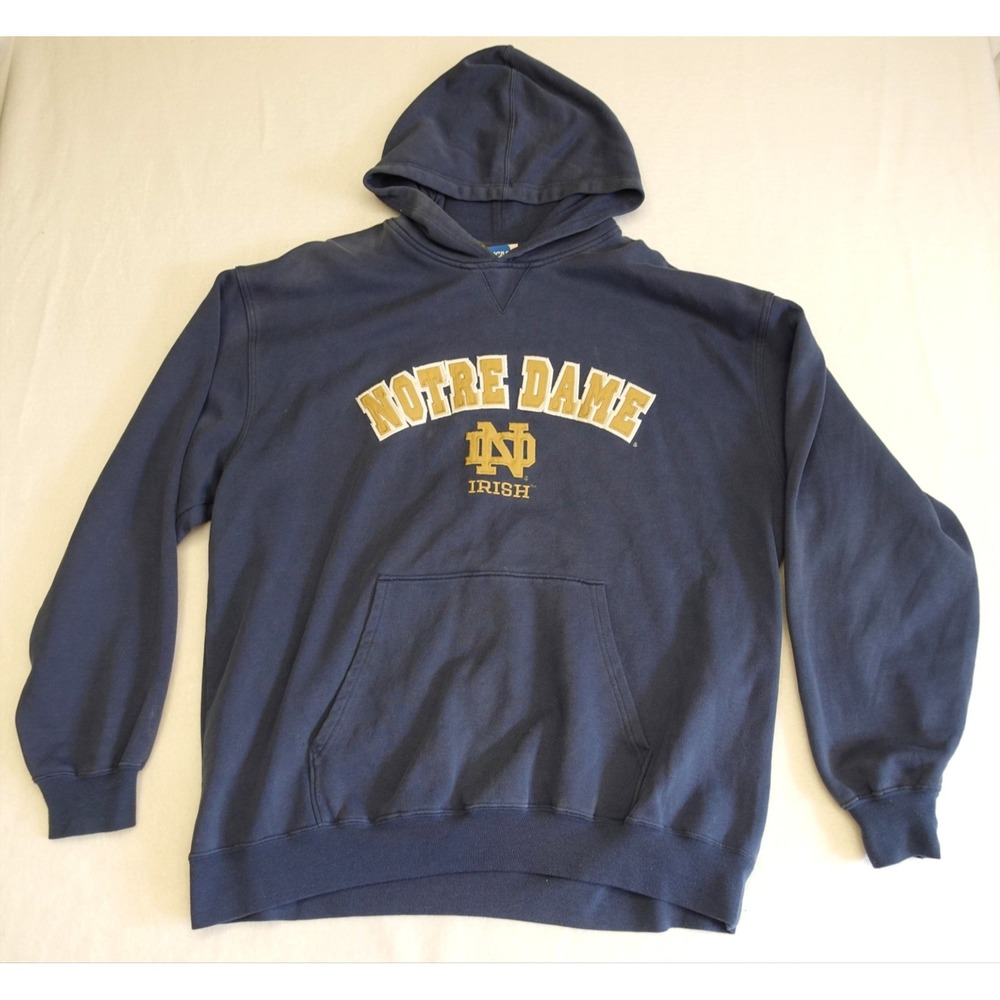 Notre Dame Fighting Irish Sweatshirt Mens Large Blue Football VF Imagewear